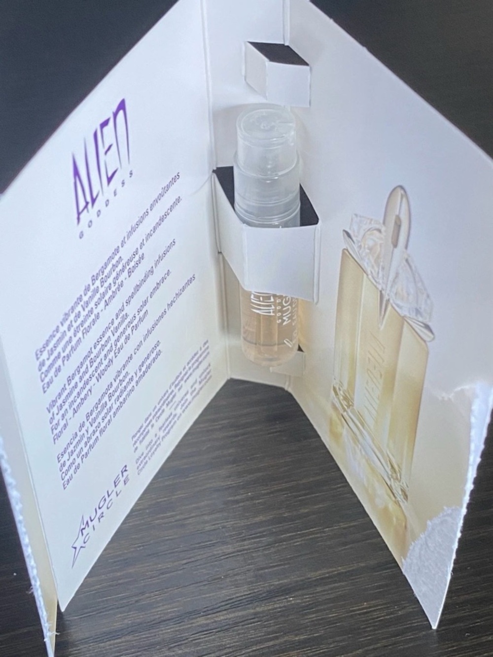 Mugler Alien Goddess Mini in Amber-Gold